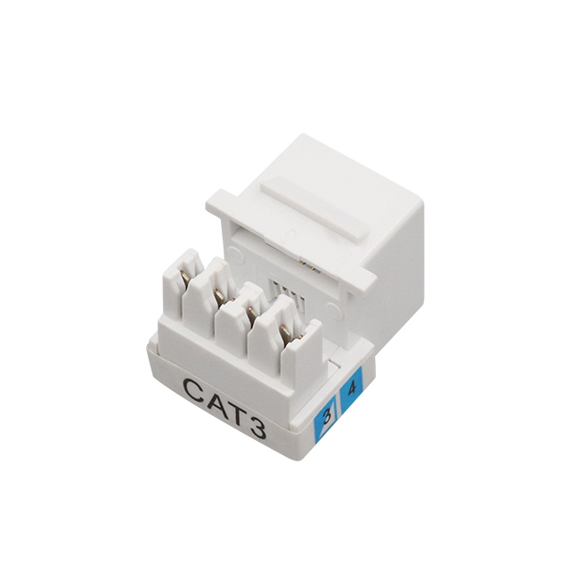 CAT3 RJ11 6P4C 90 aste UTP Punch Down Keystone Jack