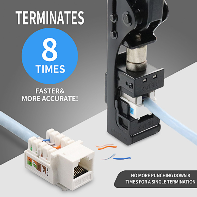 RJ45 Keystone Jack Punch Down Speed ​​-päätetyökalu 90 asteen PX-T-FN: lle